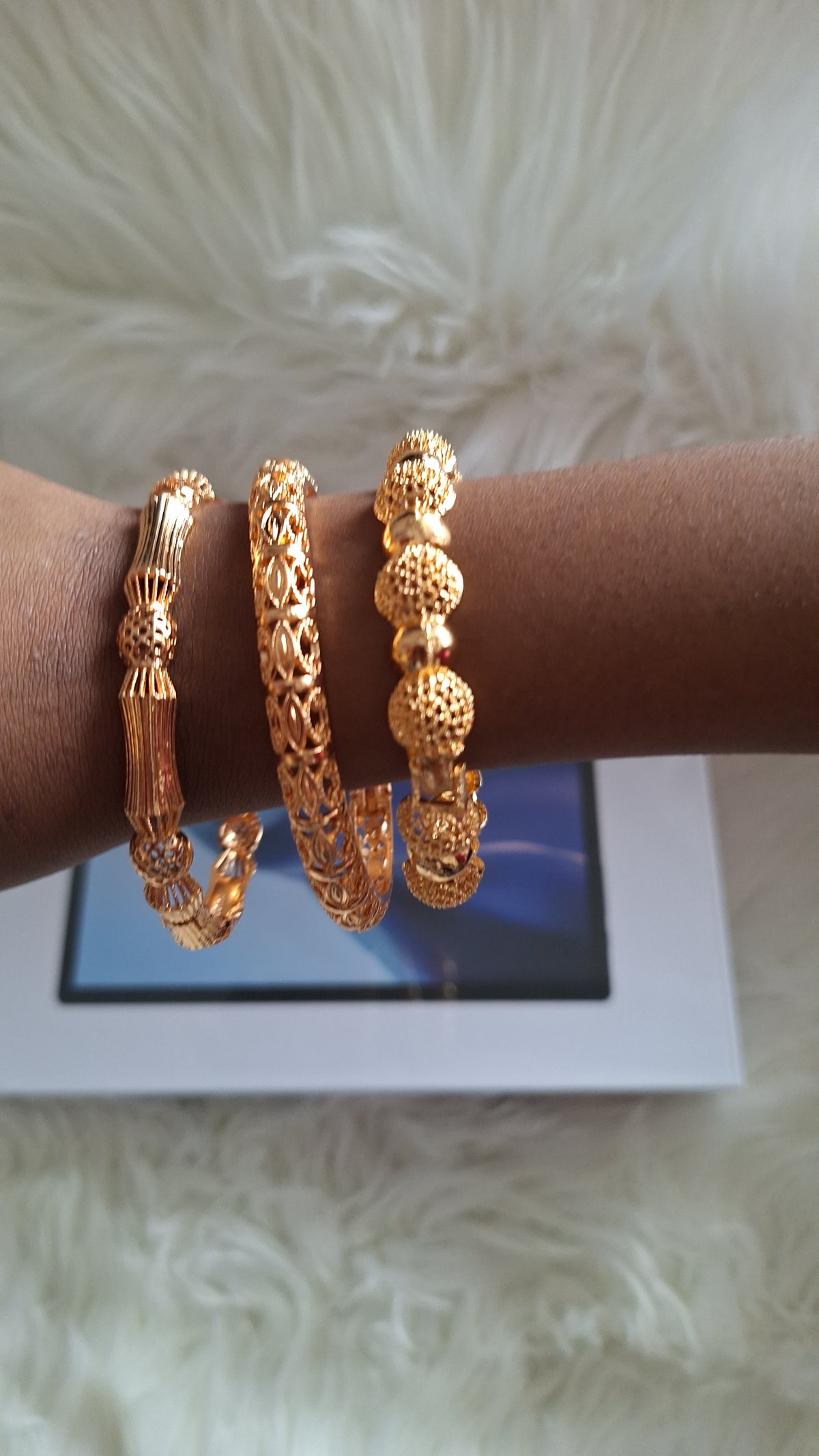 6cm Gold Bangles