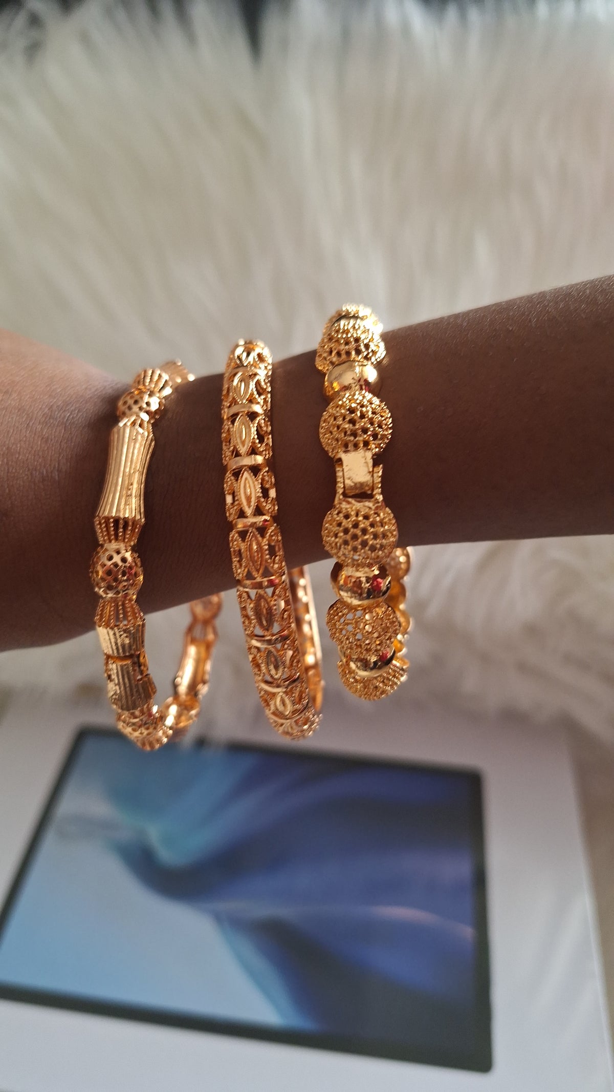 6cm Gold Bangles