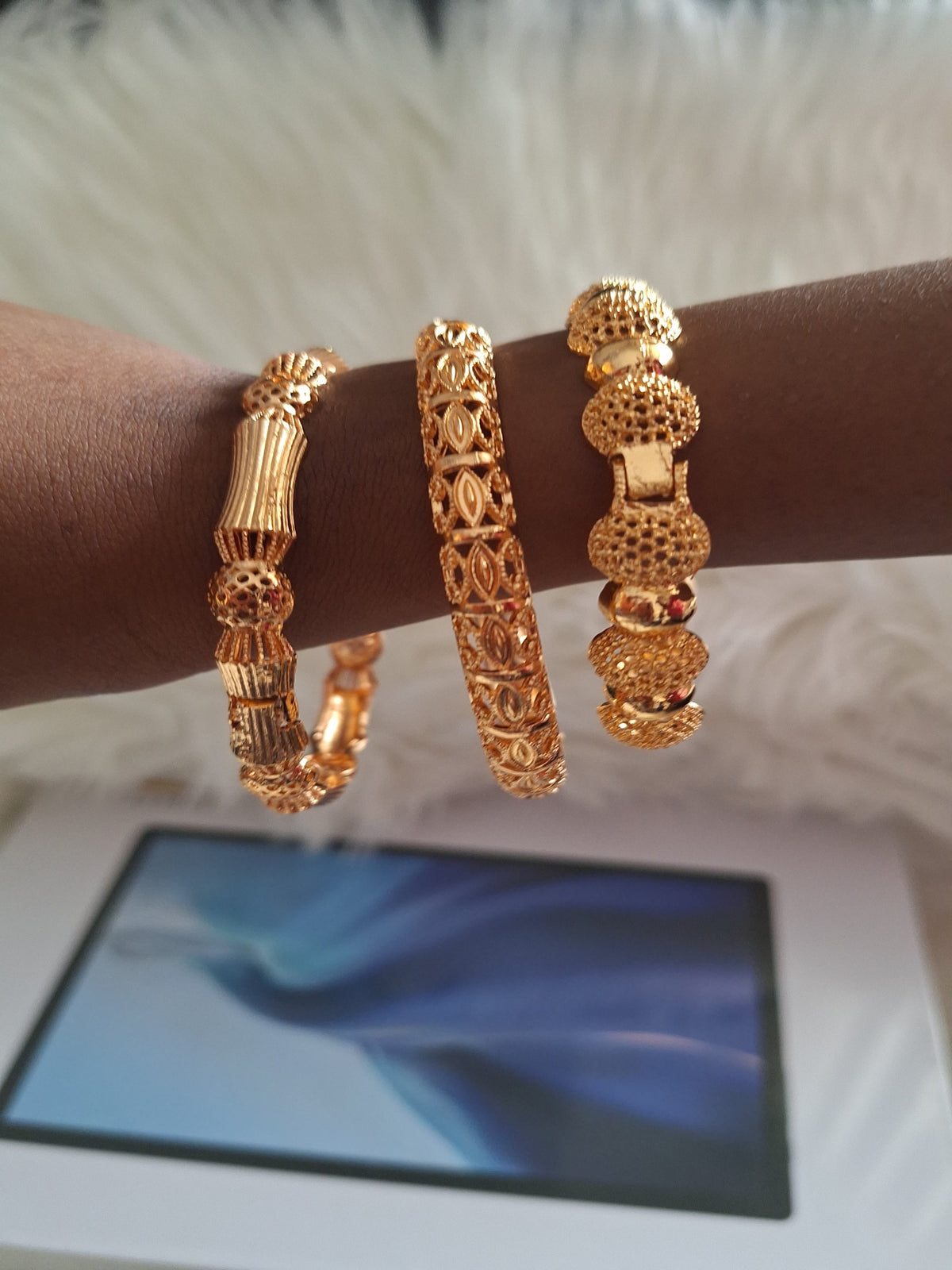 6cm Gold Bangles