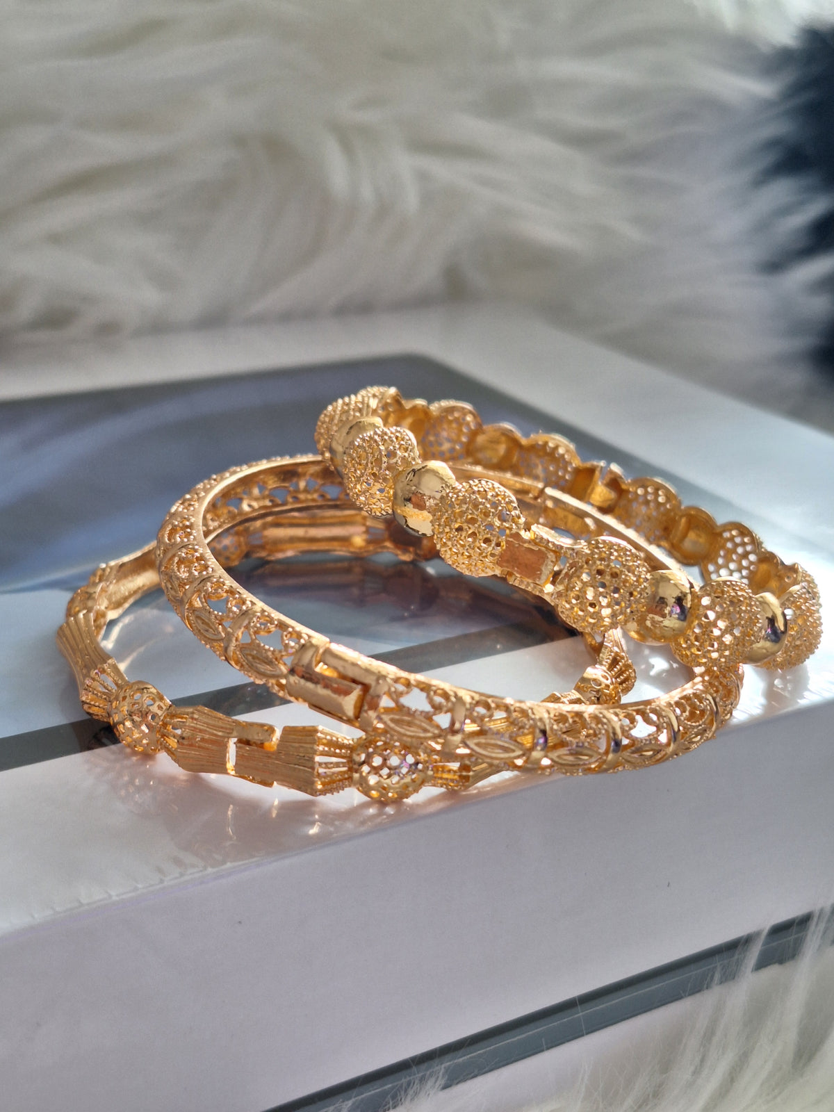 6cm Gold Bangles