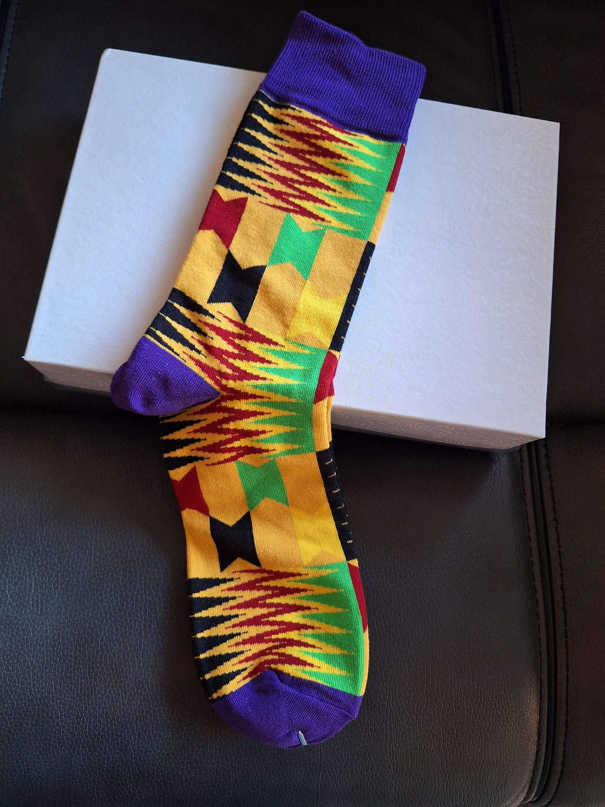 Kente Pattern Socks