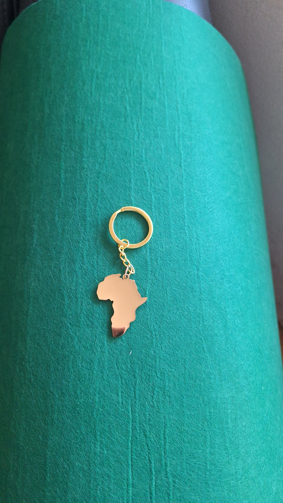 African Map Keychain