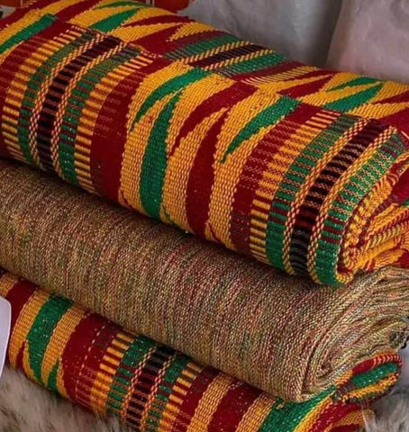 PRE-ORDER Dwene Asa with Plain Gold Kente