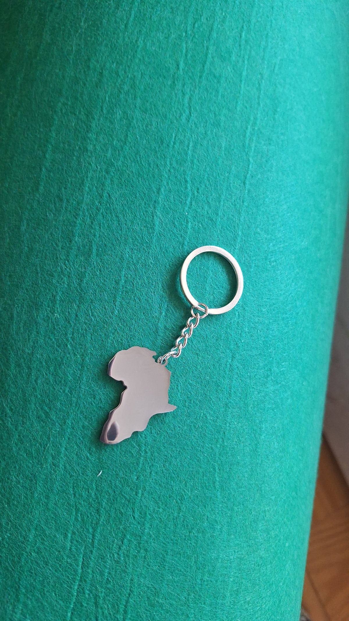 African Map Keychain