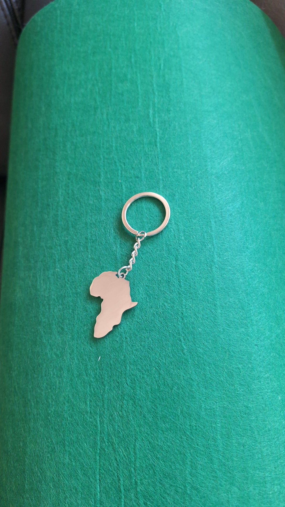African Map Keychain