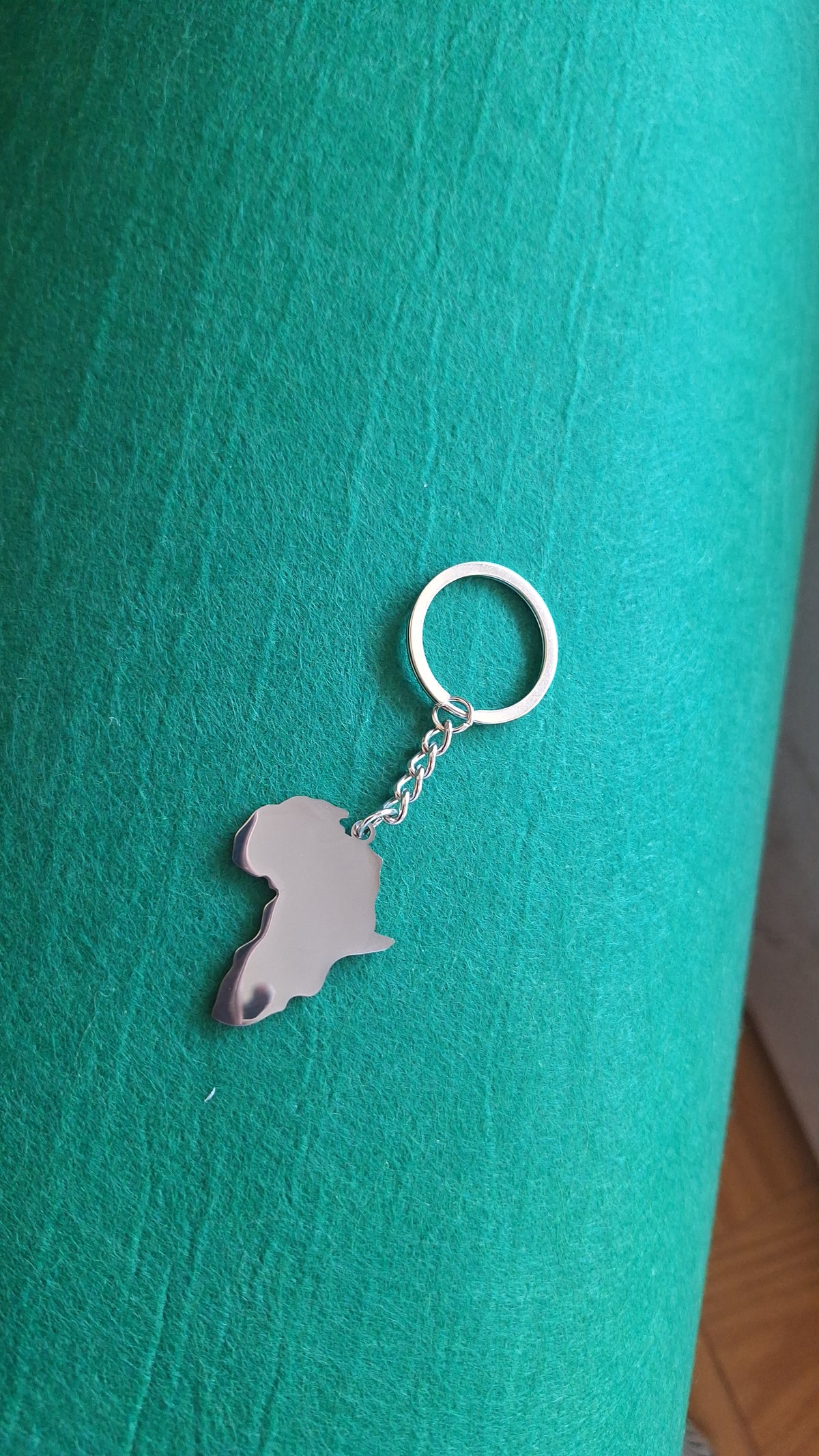 African Map Keychain