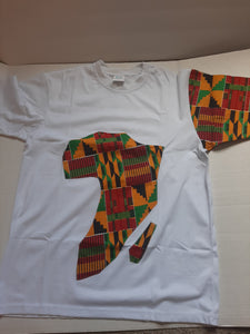 African Continent Map Tshirts