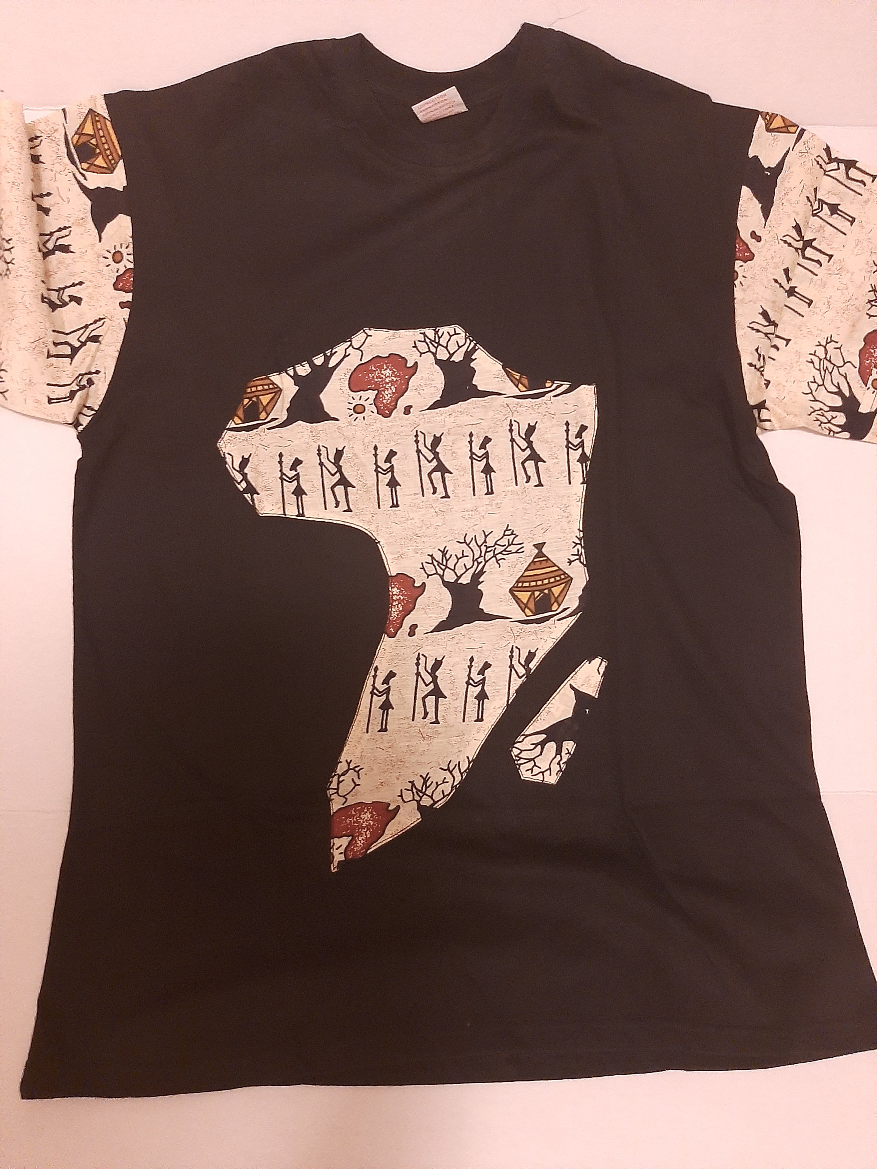 African Continent Map Tshirts