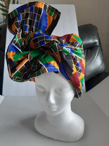 Kente Print Scarf/ Head tie