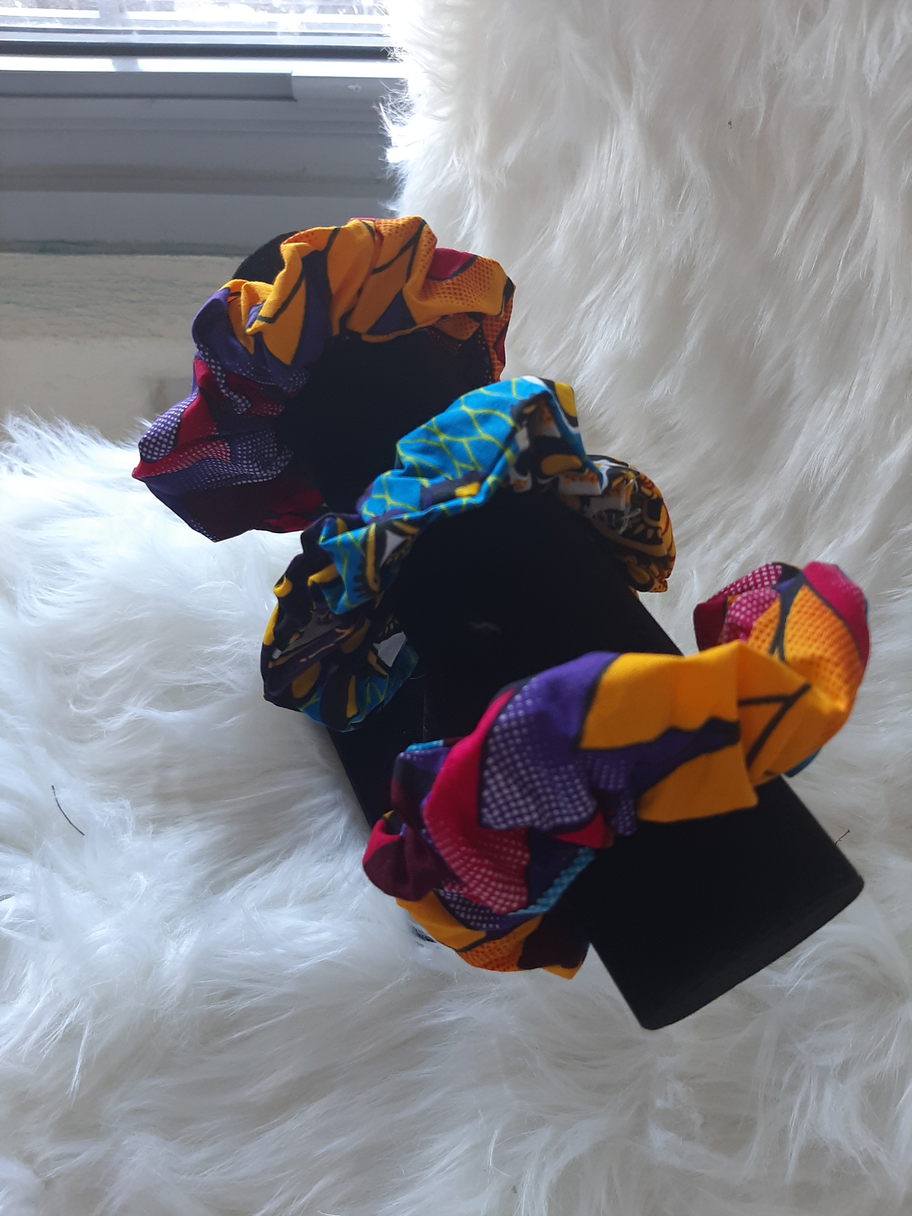 African Prints Scrunchies/ Ponytail Holders 3 for the price