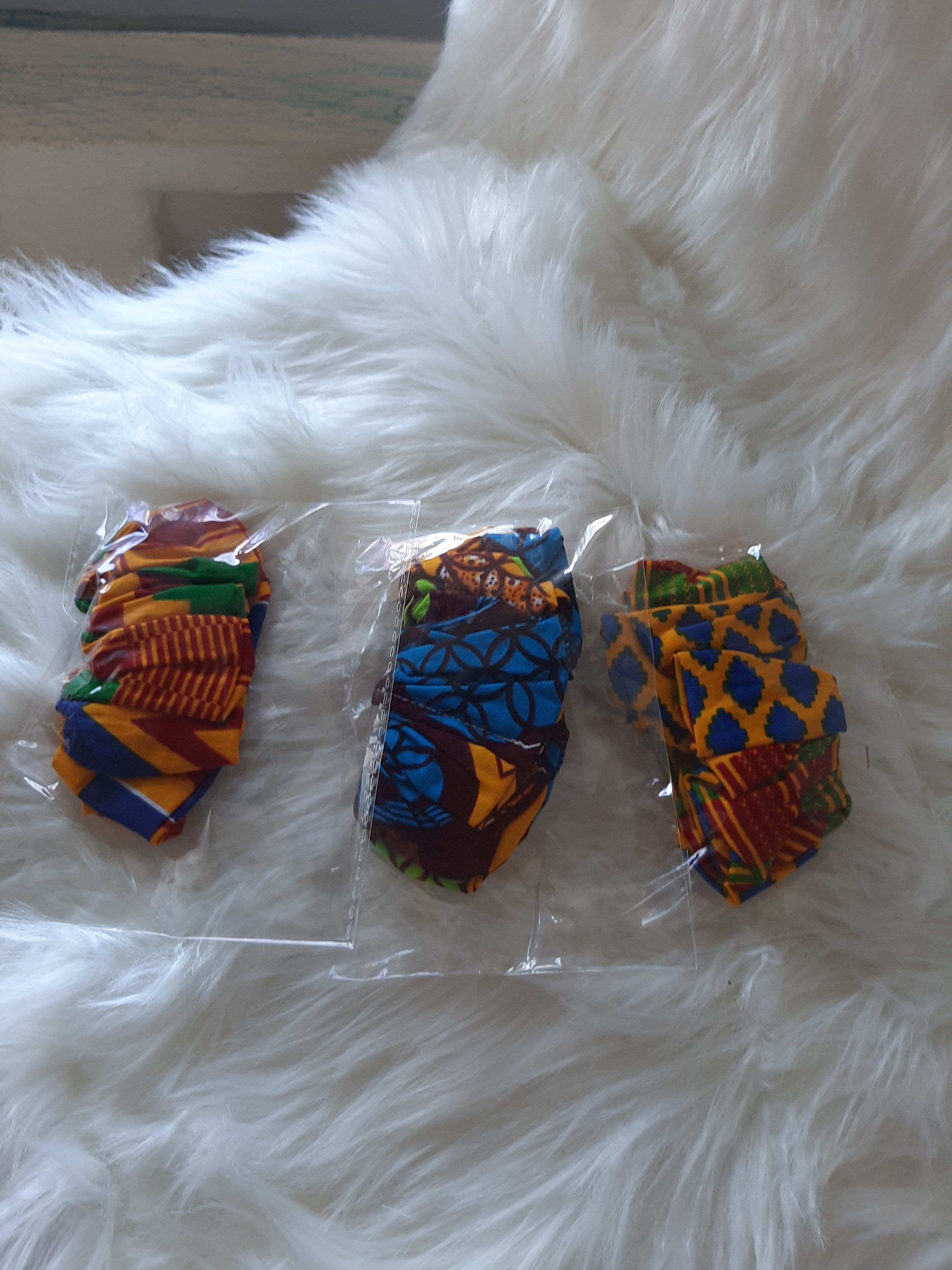 African Prints Scrunchies/ Ponytail Holders 3 for the price