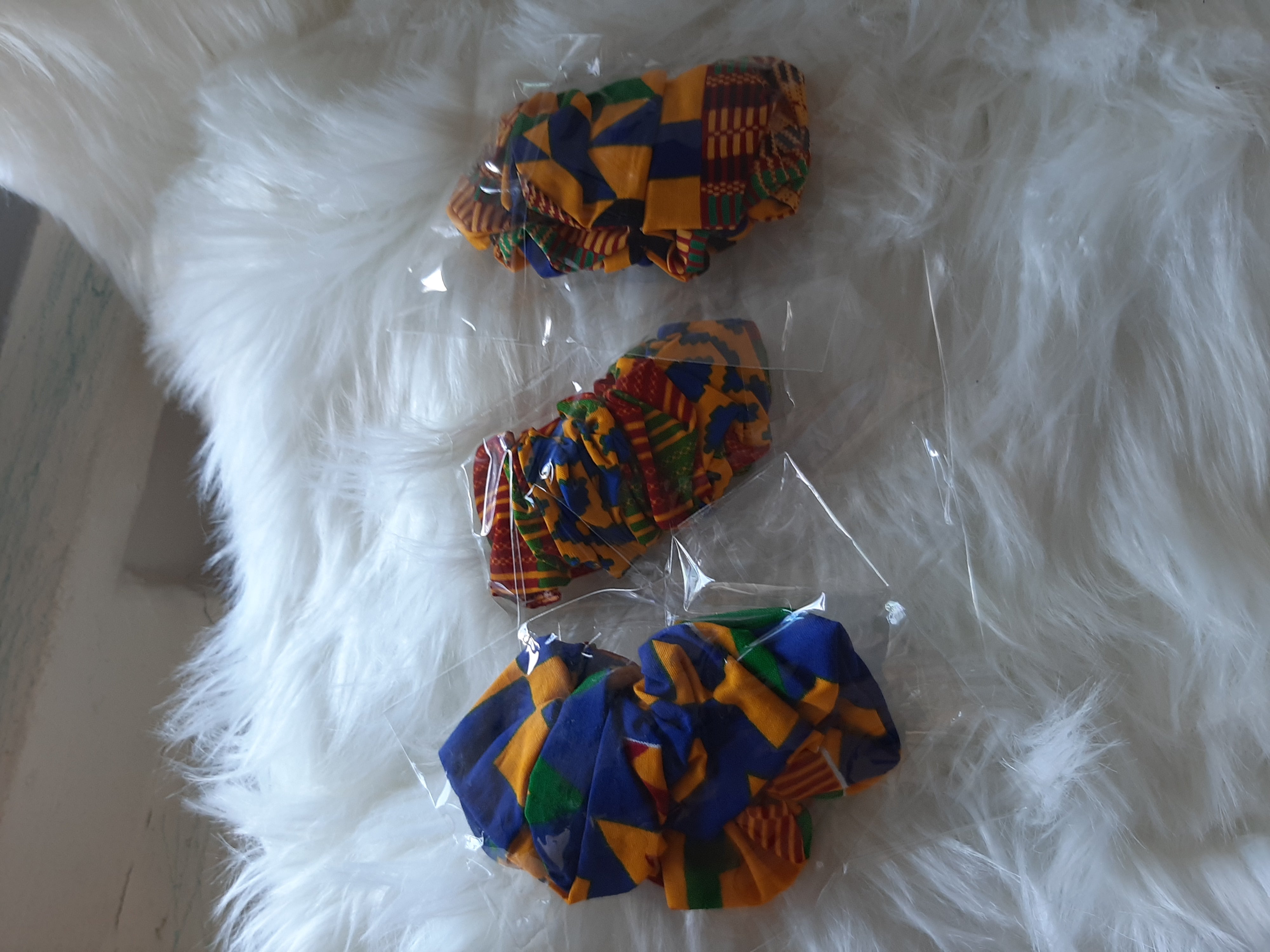 African Prints Scrunchies/ Ponytail Holders 3 for the price