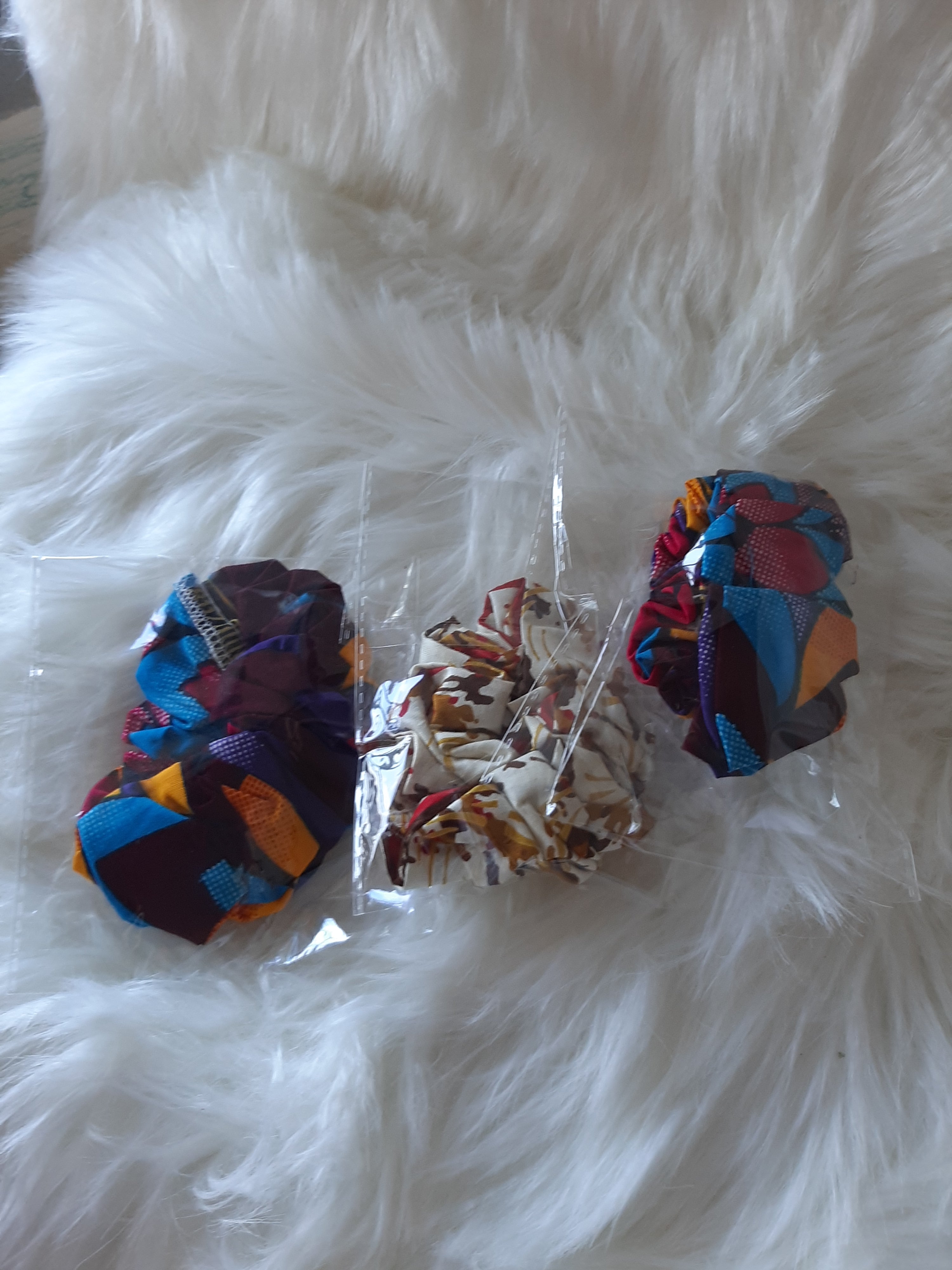 African Prints Scrunchies/ Ponytail Holders 3 for the price