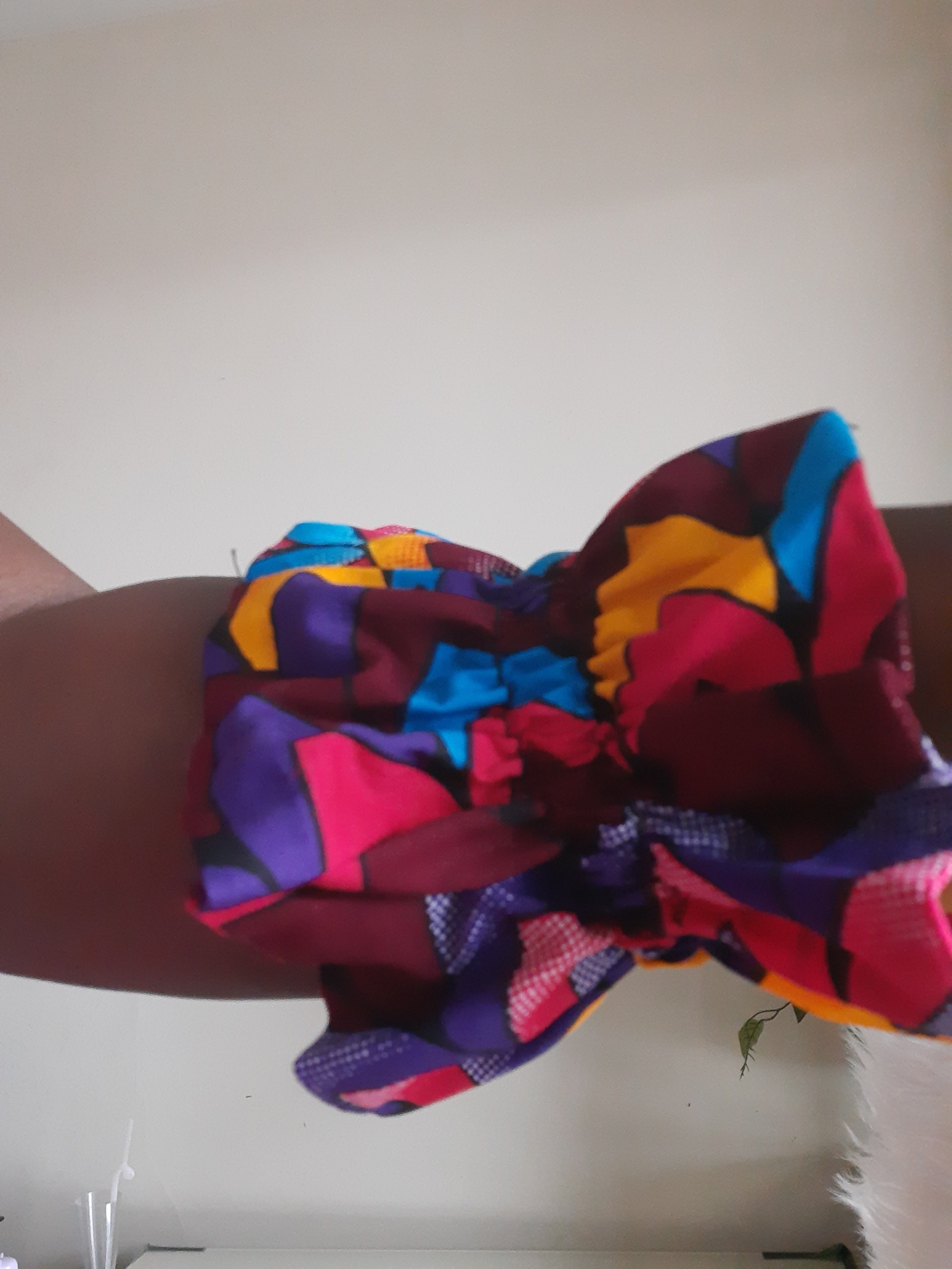 African Prints Ruffled scrunchie/ Ponytail Holders 2 for the price