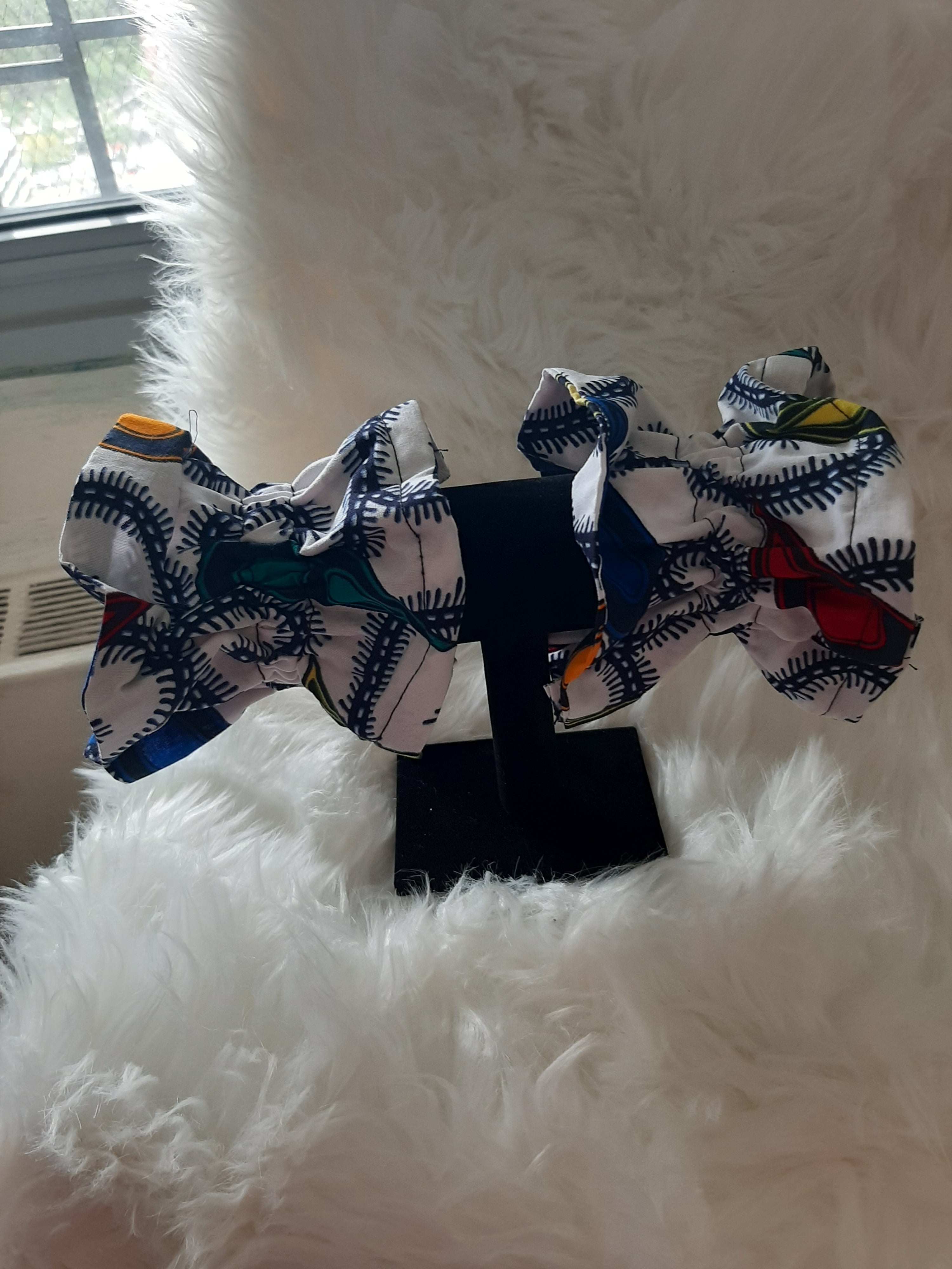 African Prints Ruffled scrunchie/ Ponytail Holders 2 for the price