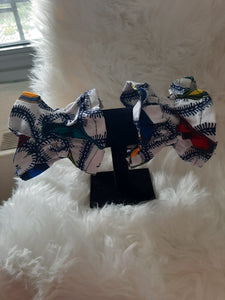 African Prints Ruffled scrunchie/ Ponytail Holders 2 for the price