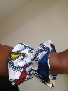 African Prints Ruffled scrunchie/ Ponytail Holders 2 for the price