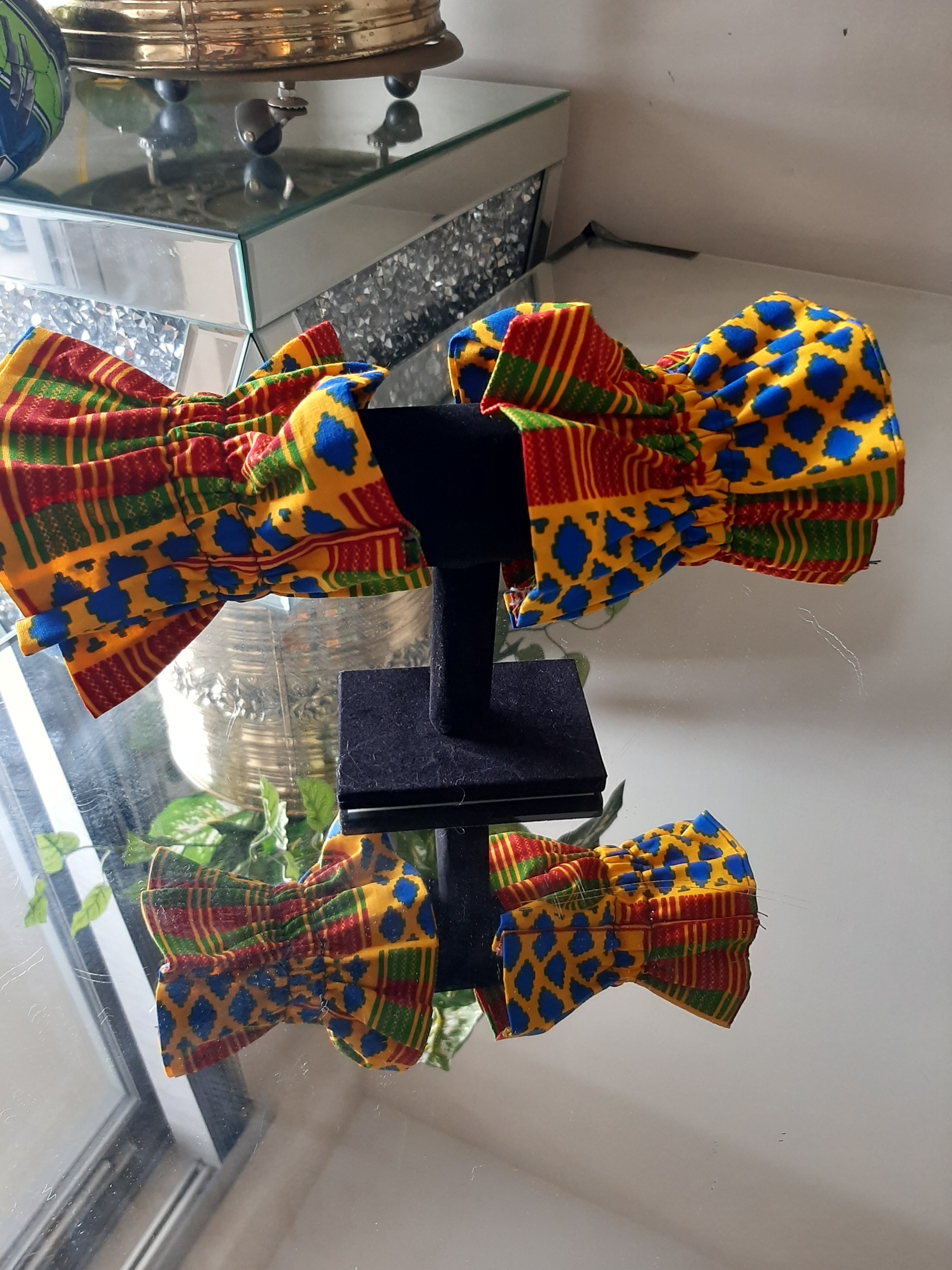 African Prints Ruffled scrunchie/ Ponytail Holders 2 for the price