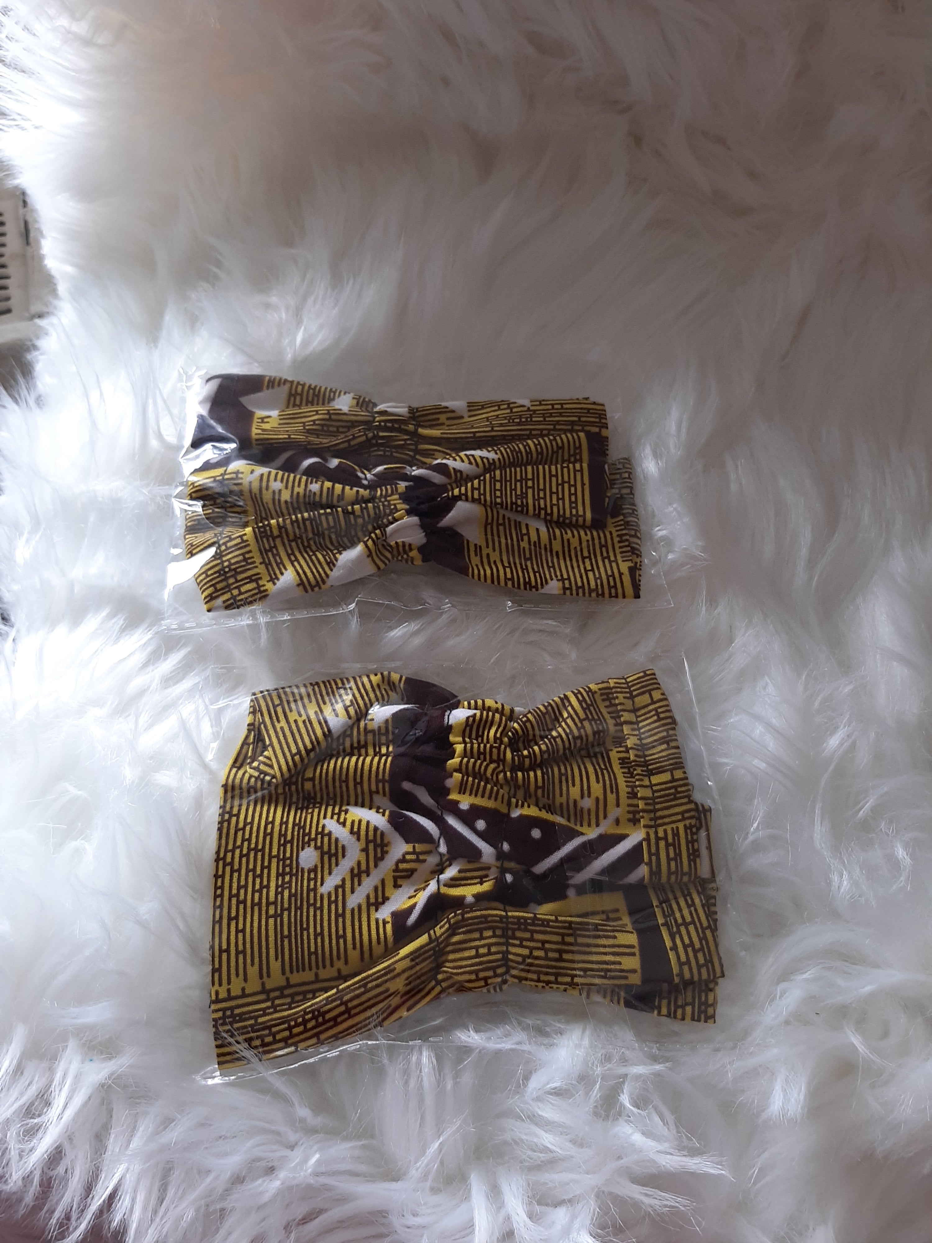 African Prints Ruffled scrunchie/ Ponytail Holders 2 for the price