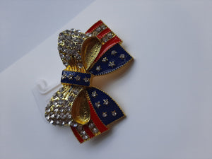 American Flag Bow Pin