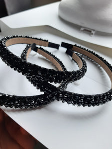 Crystal Beads Thin Hair Band