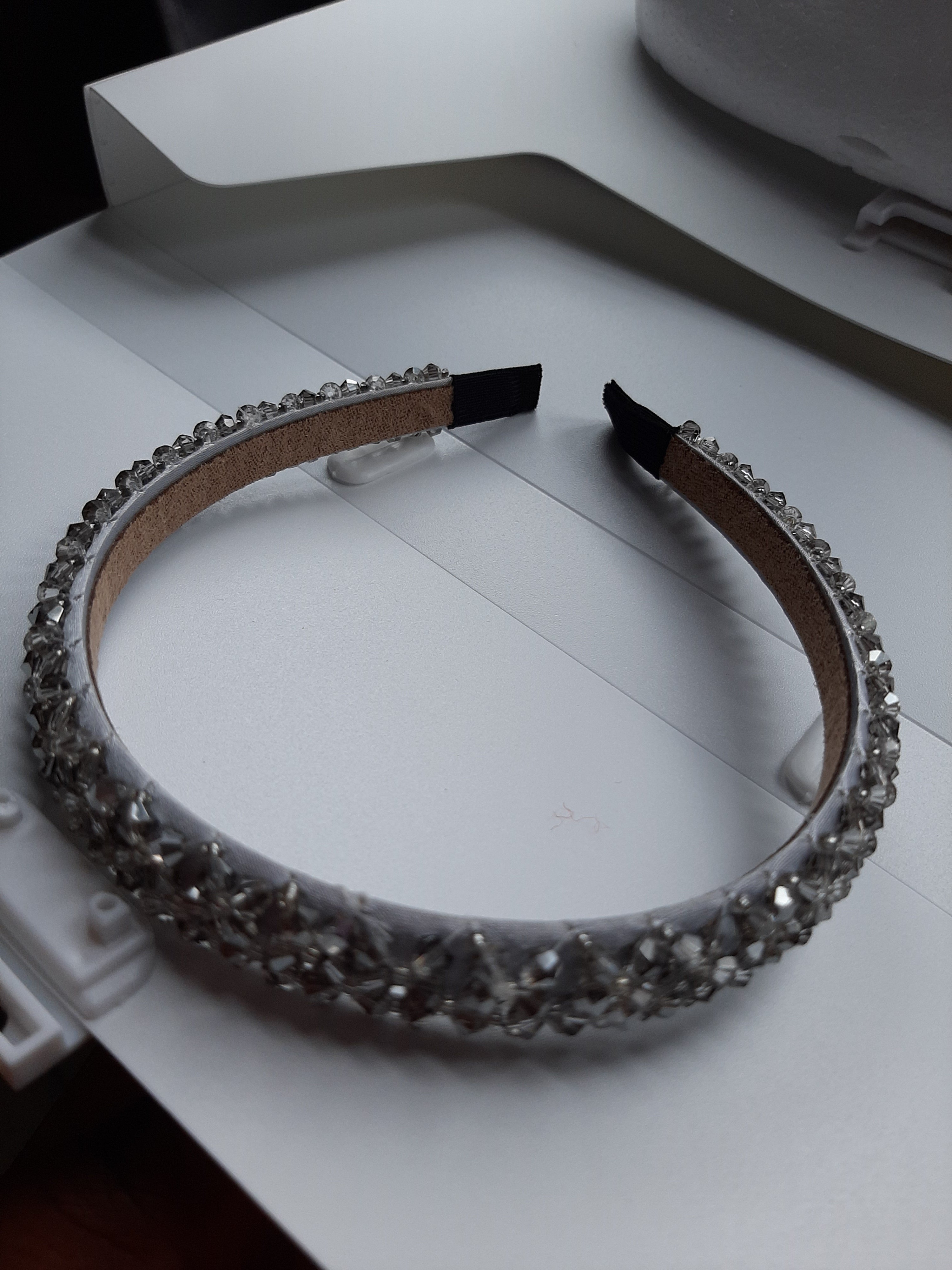 Crystal Beads Thin Hair Band