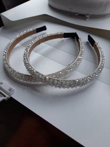 Crystal Beads Thin Hair Band