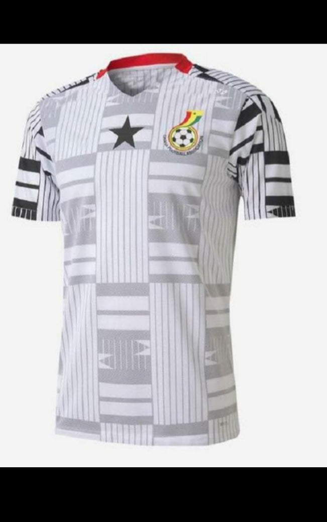 White 2021 Ghana team Mens Soccer Jersey