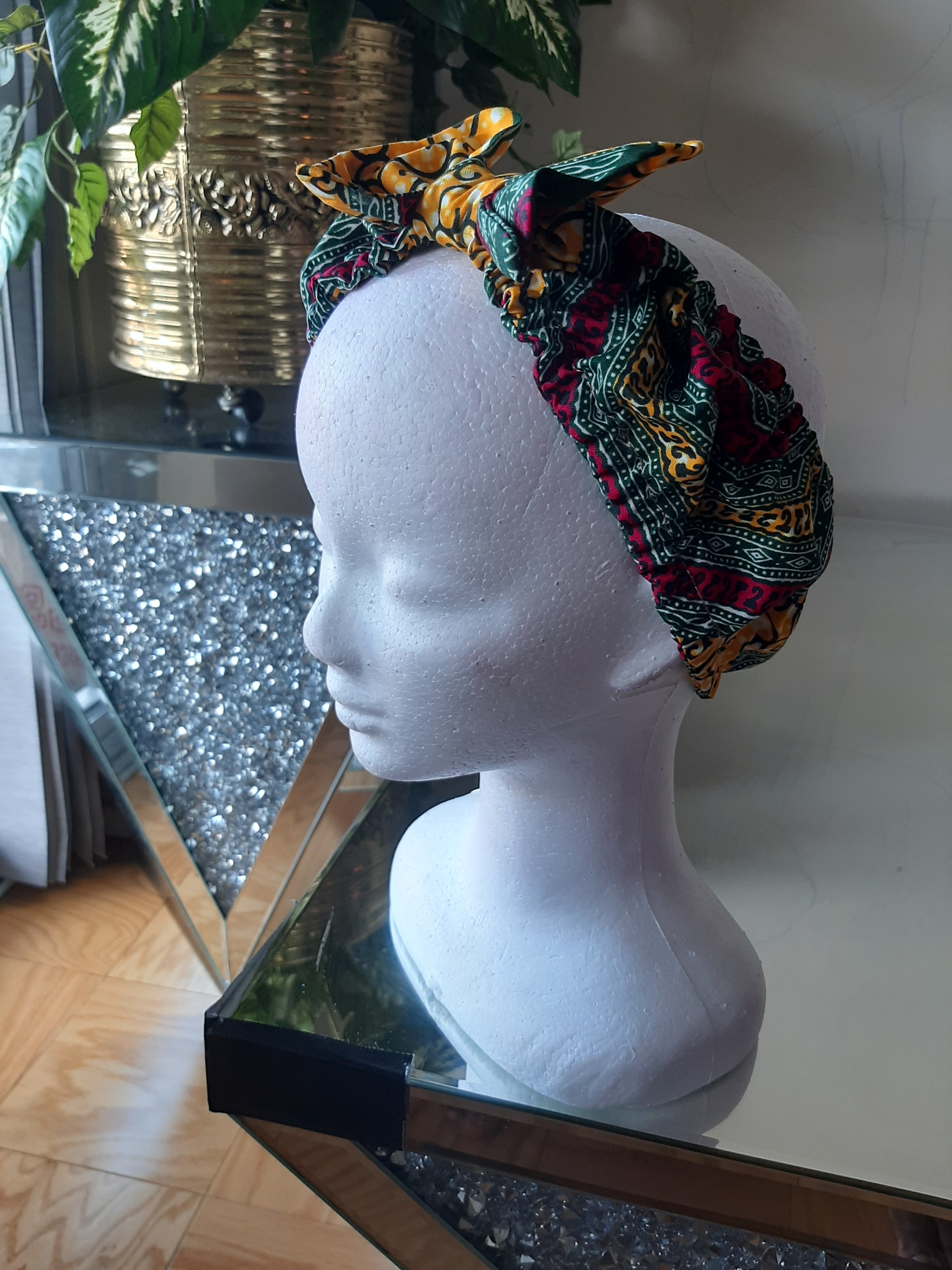 African Print, Ankara bow Headband