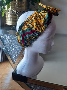 African Print, Ankara bow Headband