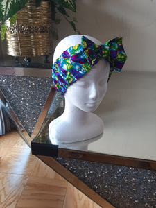 African Print, Ankara bow Headband