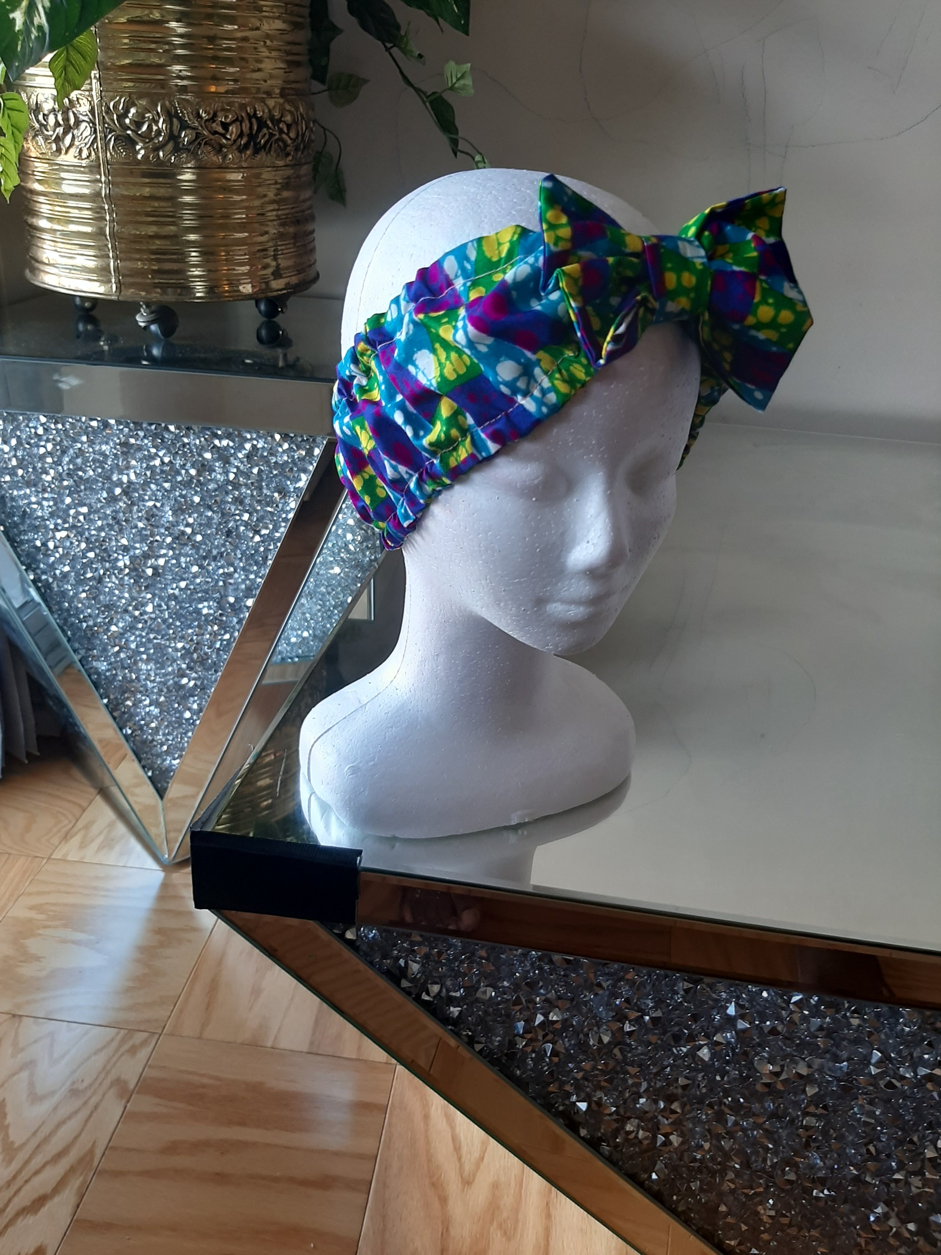 African Print, Ankara bow Headband