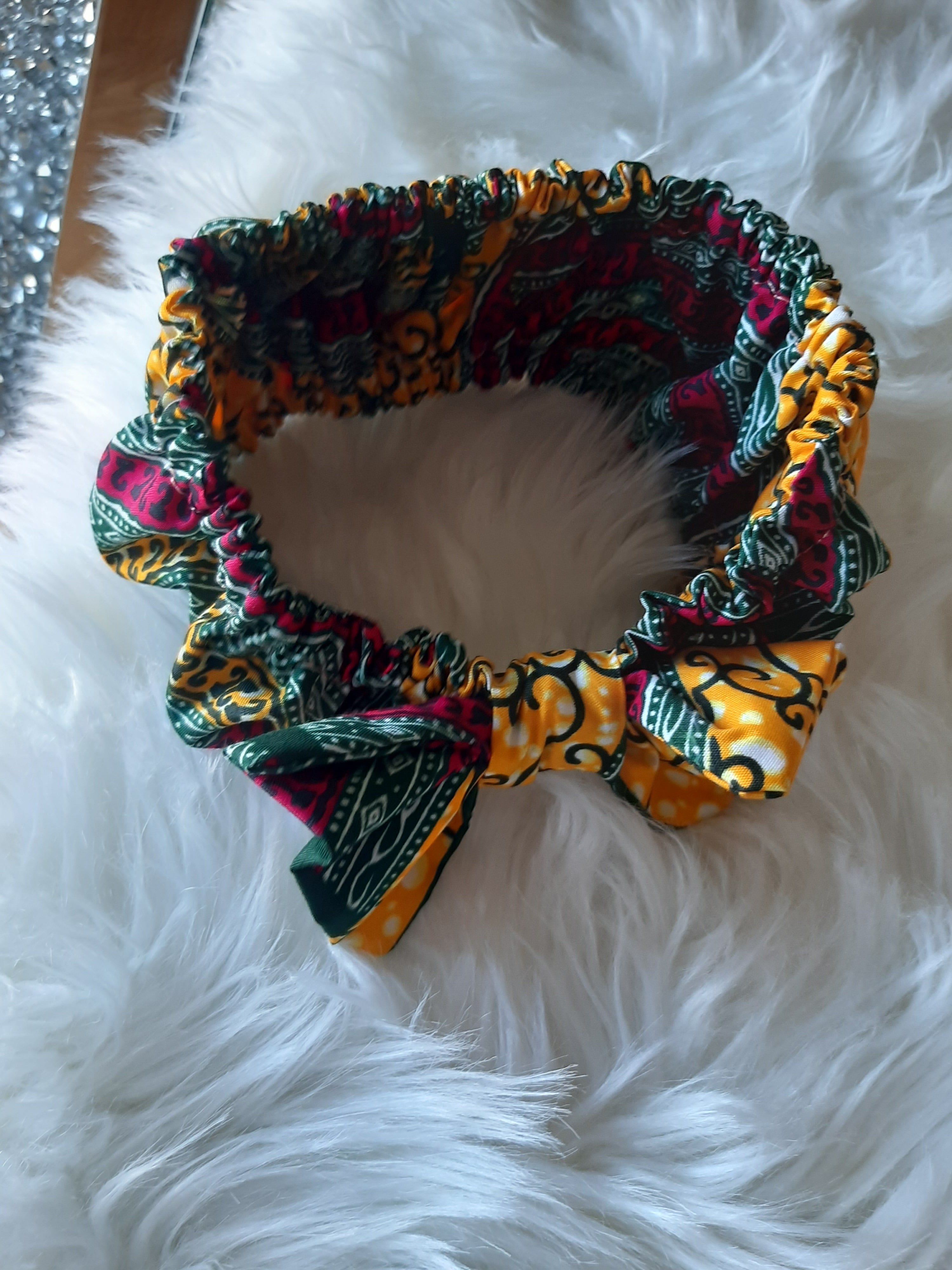 African Print, Ankara bow Headband