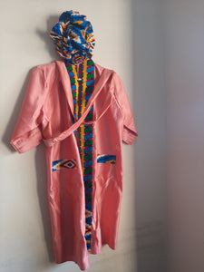 African Print Satin Robes