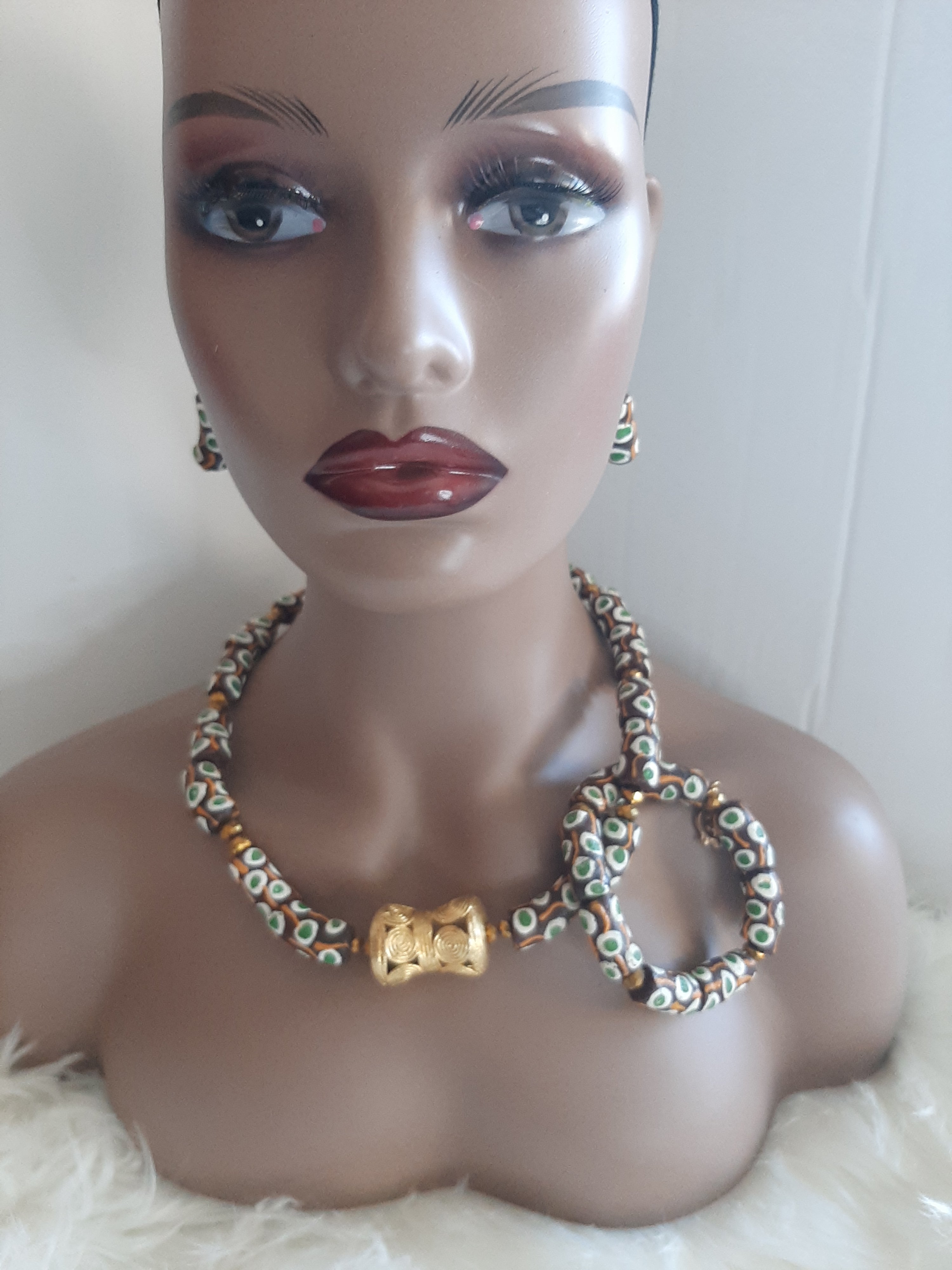 Krobo Ghana Bead Necklace Set