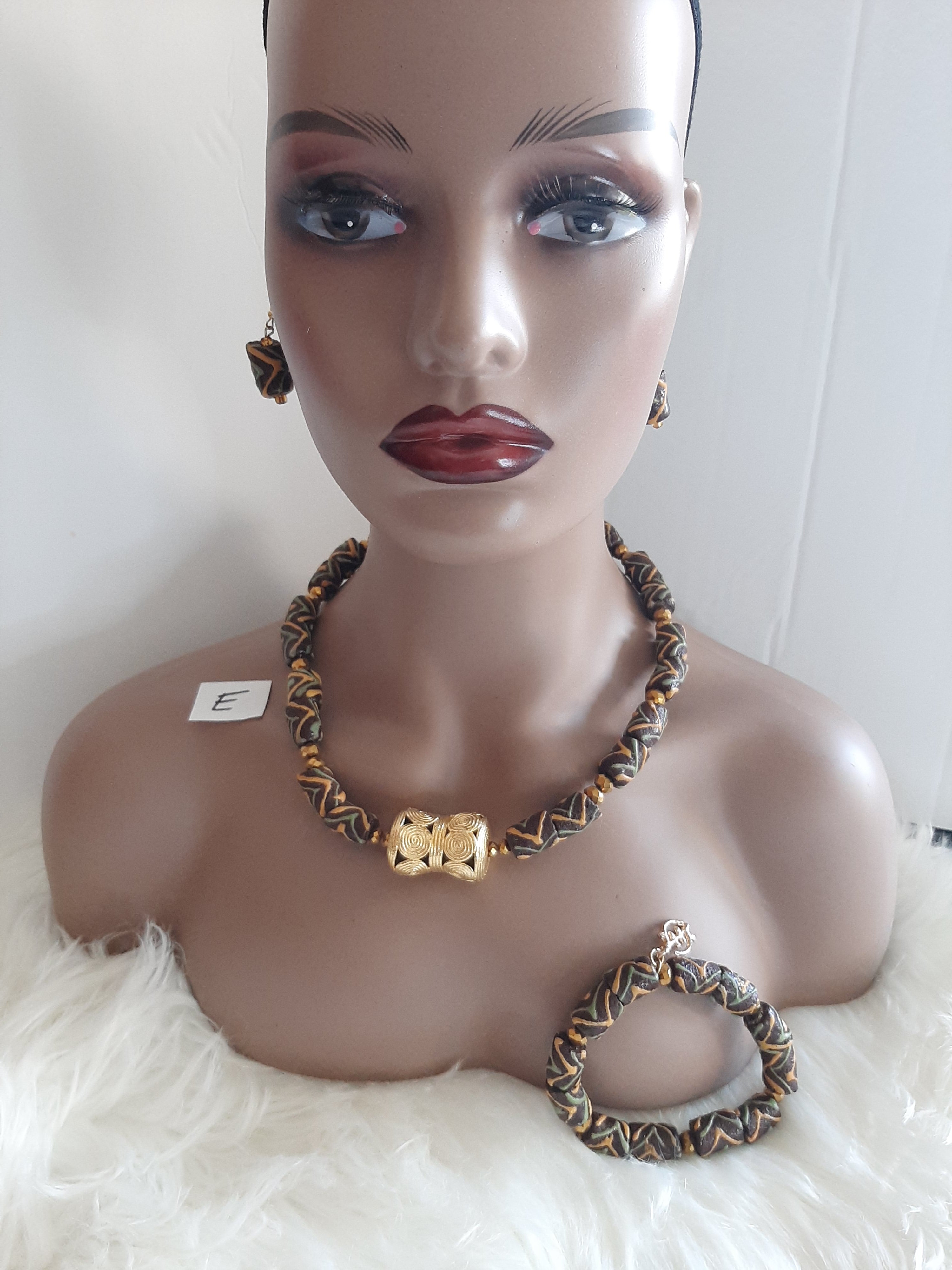 Krobo Ghana Bead Necklace Set