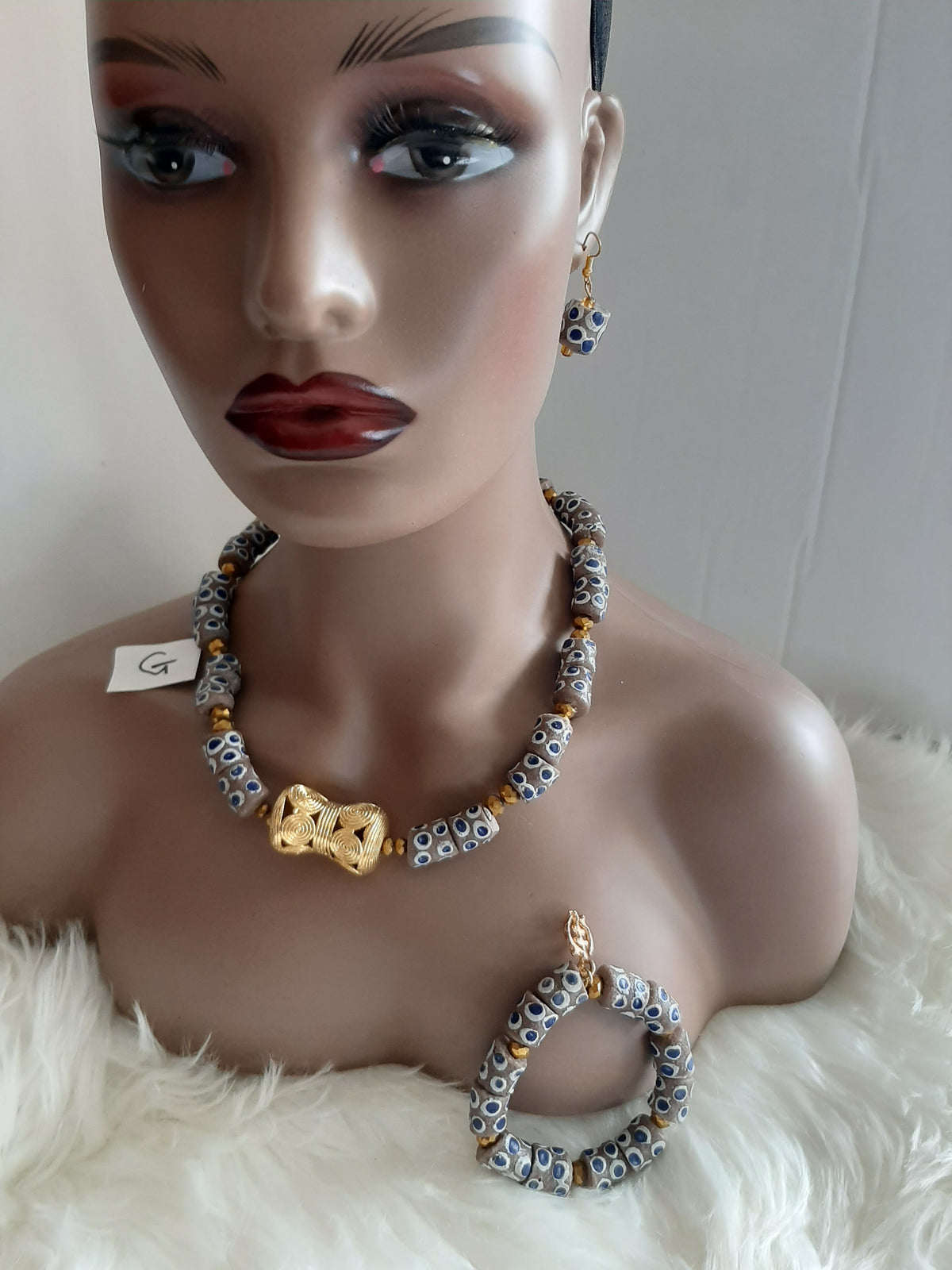 Krobo Ghana Bead Necklace Set