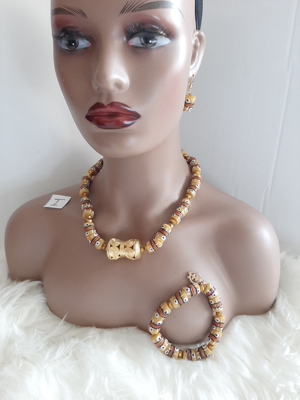 Krobo Ghana Bead Necklace Set