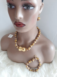 Krobo Ghana Bead Necklace Set