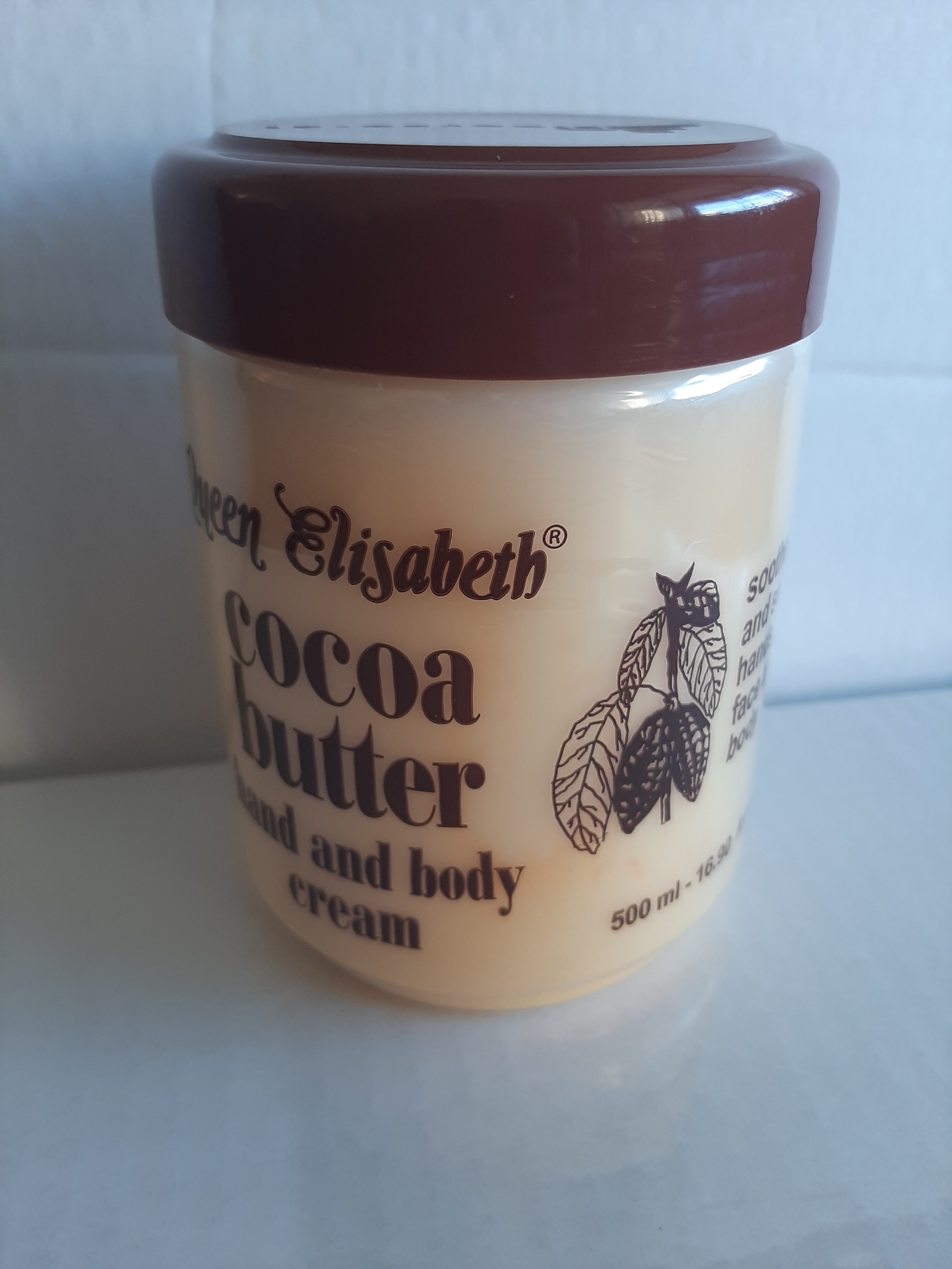 Queen Elizabeth Cocoa Butter Hand & Body Cream 500ml