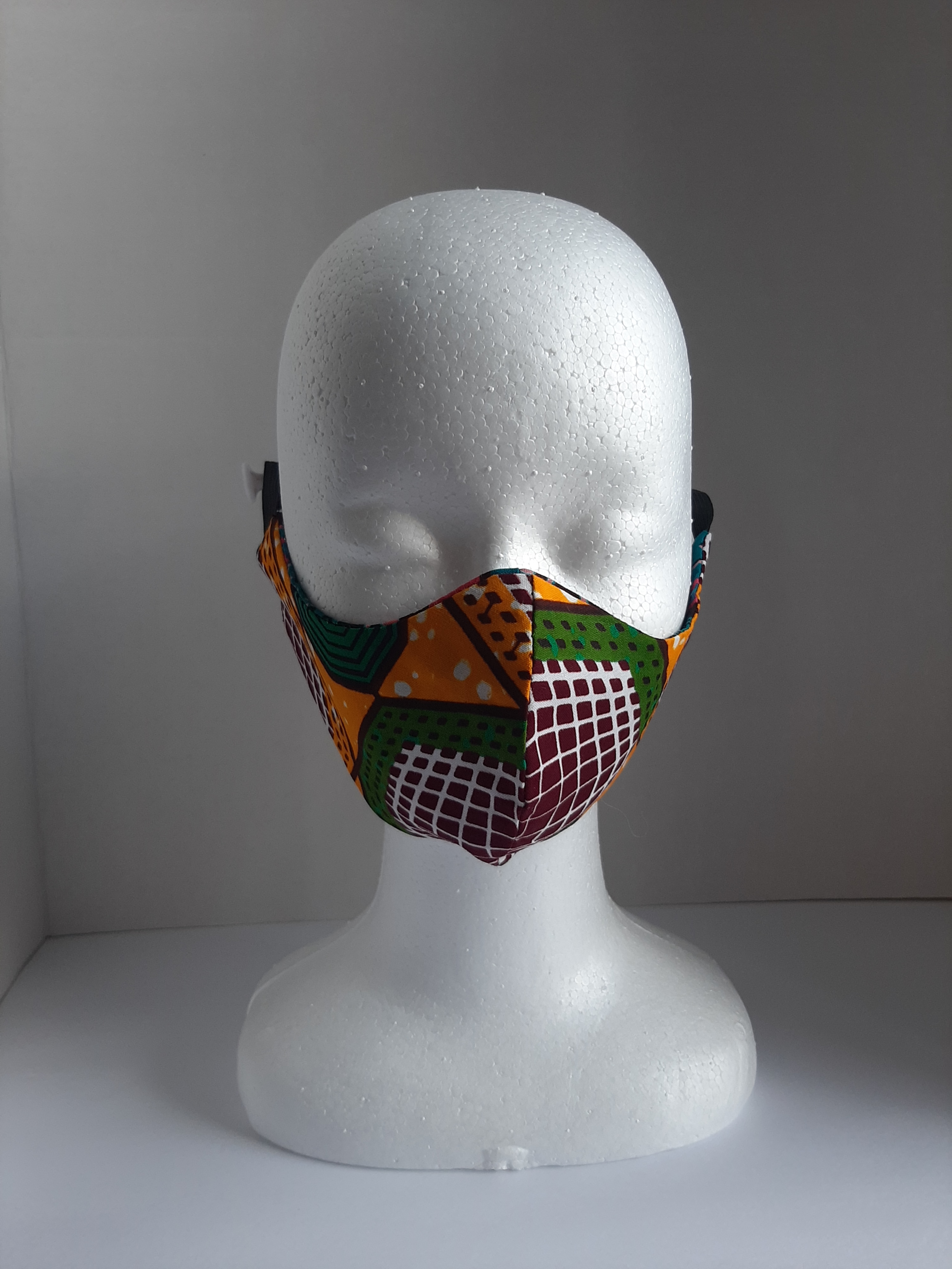 2 African Print/Ankara Adult size Face or Nose Mask