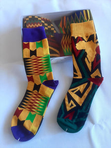 SellGHproducts 4pairs Ghana Kente Socks