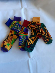 SellGHproducts 4pairs Ghana Kente Socks