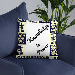 Two Adinkra symbols representing Knowledge is Power Basic Pillow