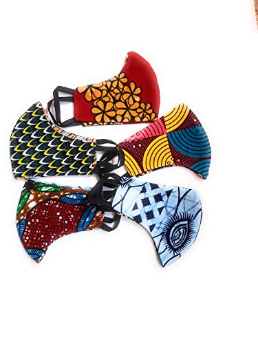 2 African Print/Ankara Adult size Face or Nose Mask