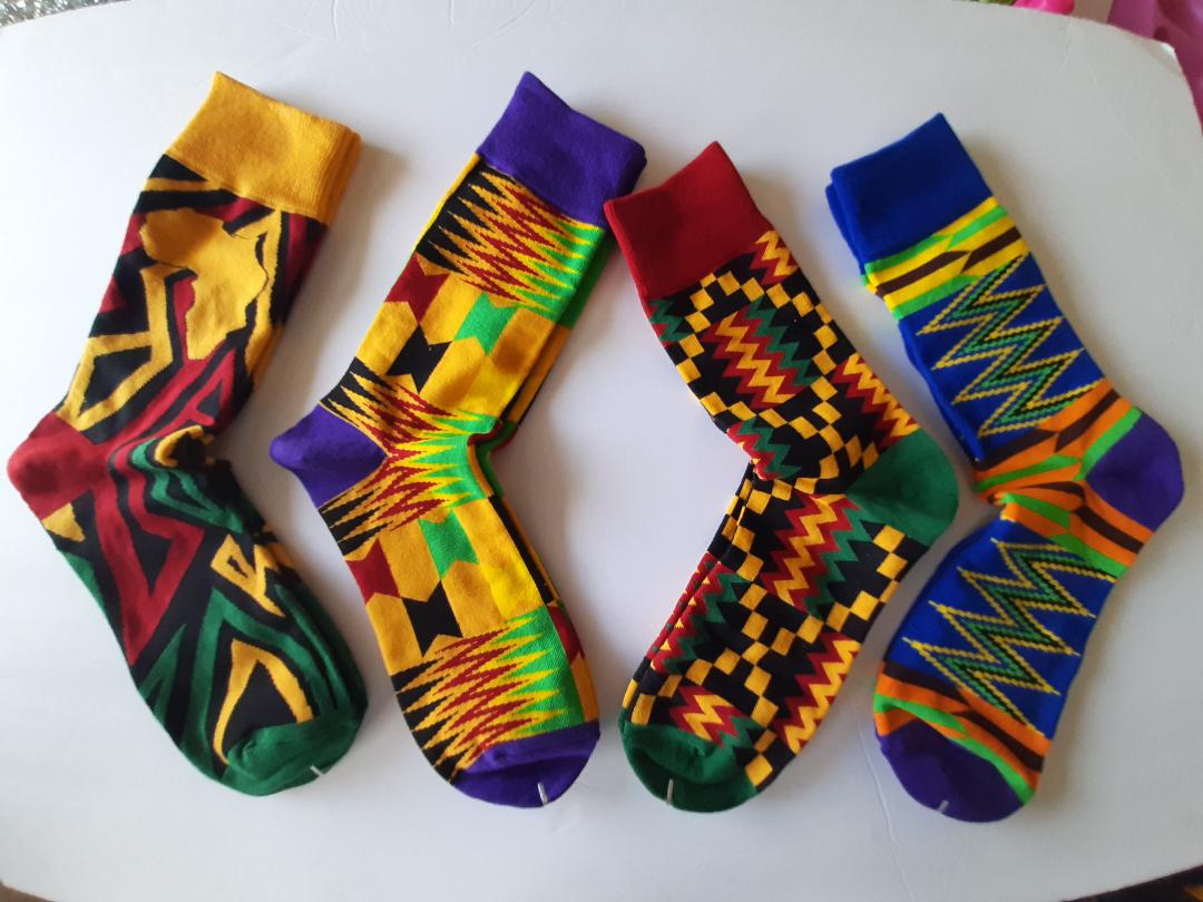 SellGHproducts 4pairs Ghana Kente Socks